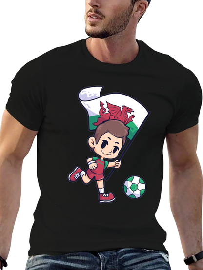 Wales Football Fan T-Shirt - Dragon Soccer