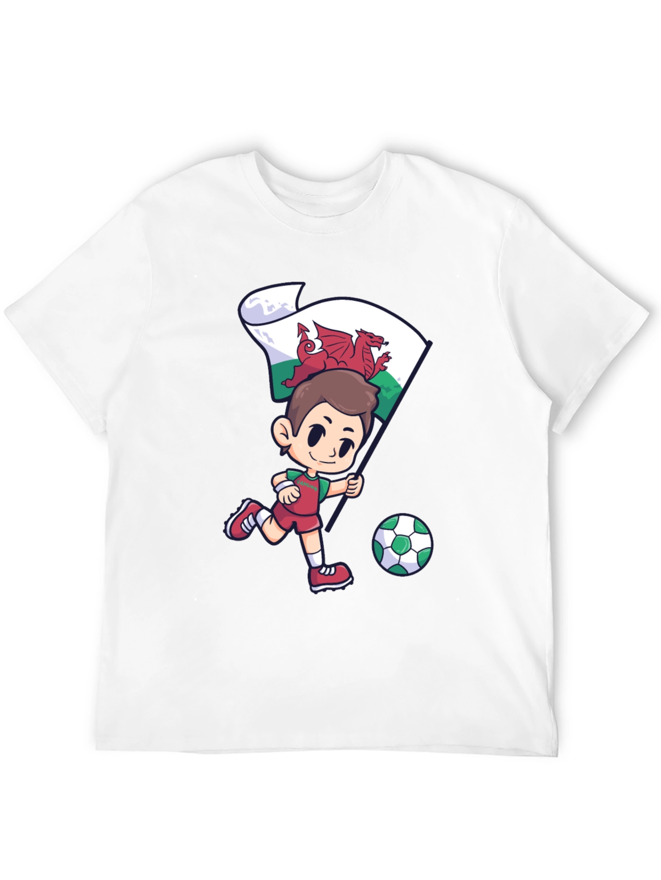 Wales Football Fan T-Shirt - Dragon Soccer