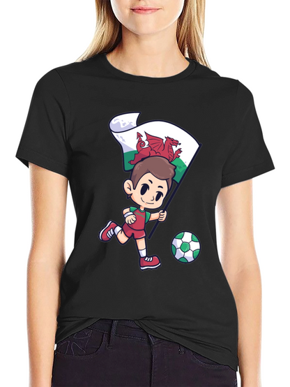 Wales Football Fan T-Shirt - Dragon Soccer