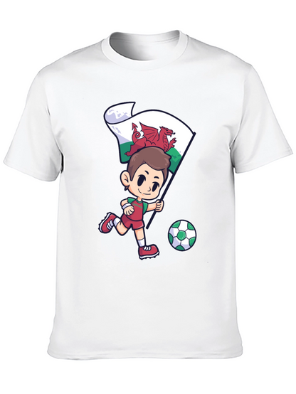 Wales Football Fan T-Shirt - Dragon Soccer