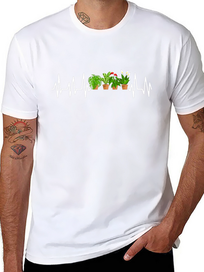 Heartbeat Plants Graphic T-Shirt - Gardener Gift