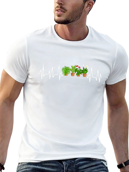Heartbeat Plants Graphic T-Shirt - Gardener Gift