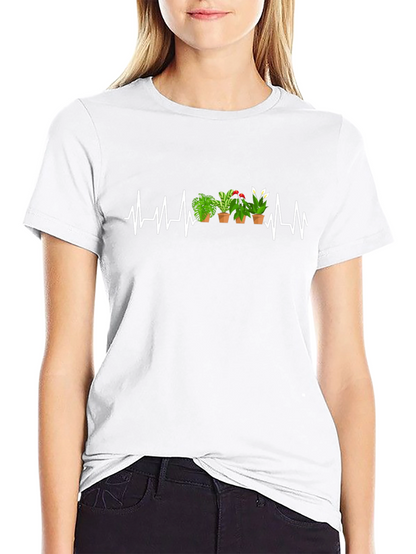 Heartbeat Plants Graphic T-Shirt - Gardener Gift