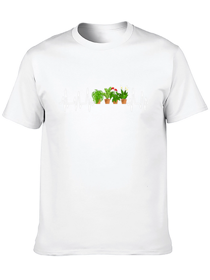 Heartbeat Plants Graphic T-Shirt - Gardener Gift