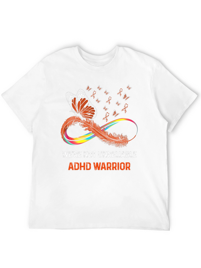 ADHD Warrior T-Shirt Butterfly Infinity Ribbon Design