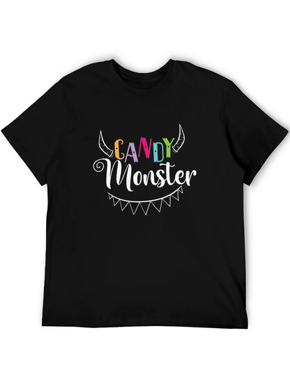 Candy Monster Graphic Tee - Halloween T-Shirt