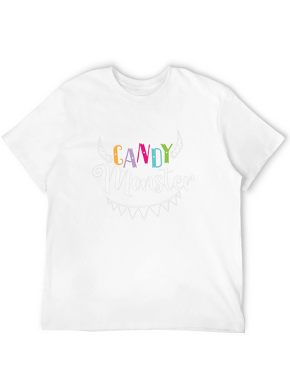 Candy Monster Graphic Tee - Halloween T-Shirt