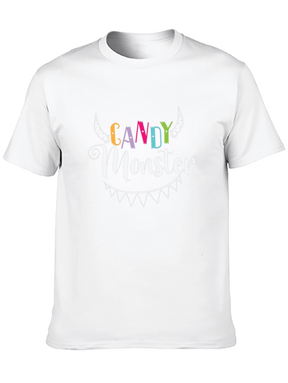 Candy Monster Graphic Tee - Halloween T-Shirt