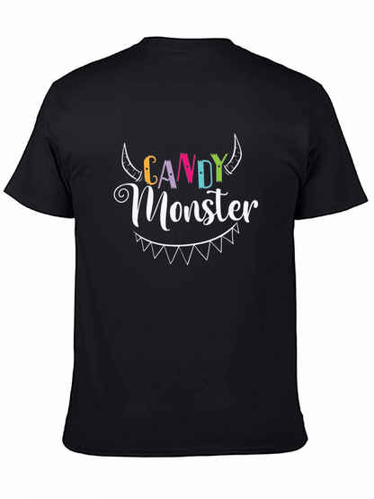Candy Monster Graphic Tee - Halloween T-Shirt