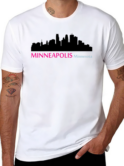 Minneapolis Skyline Graphic Tee - Black