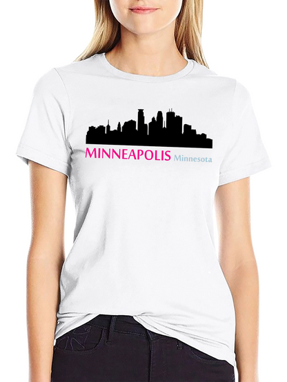Minneapolis Skyline Graphic Tee - Black