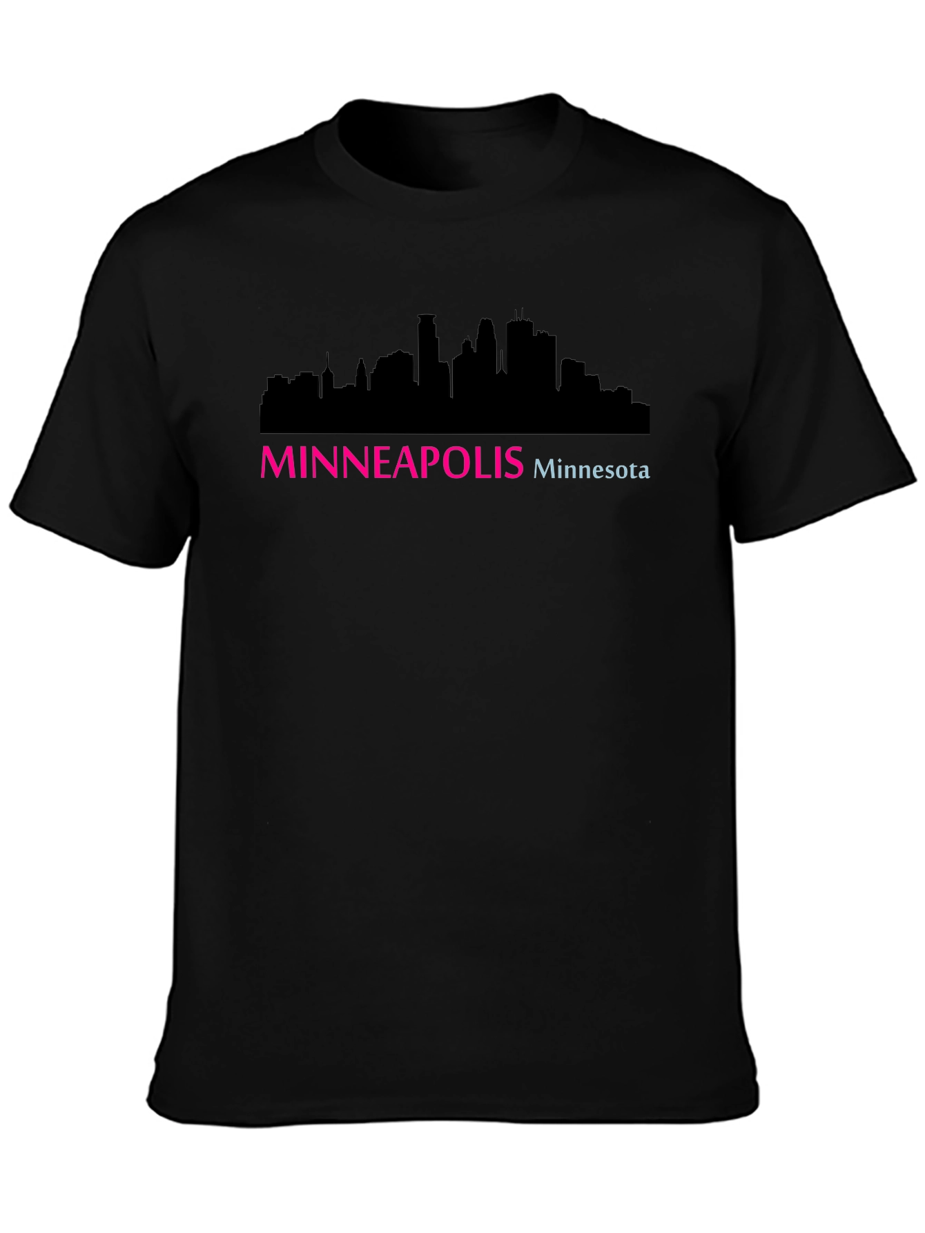 Minneapolis Skyline Graphic Tee - Black