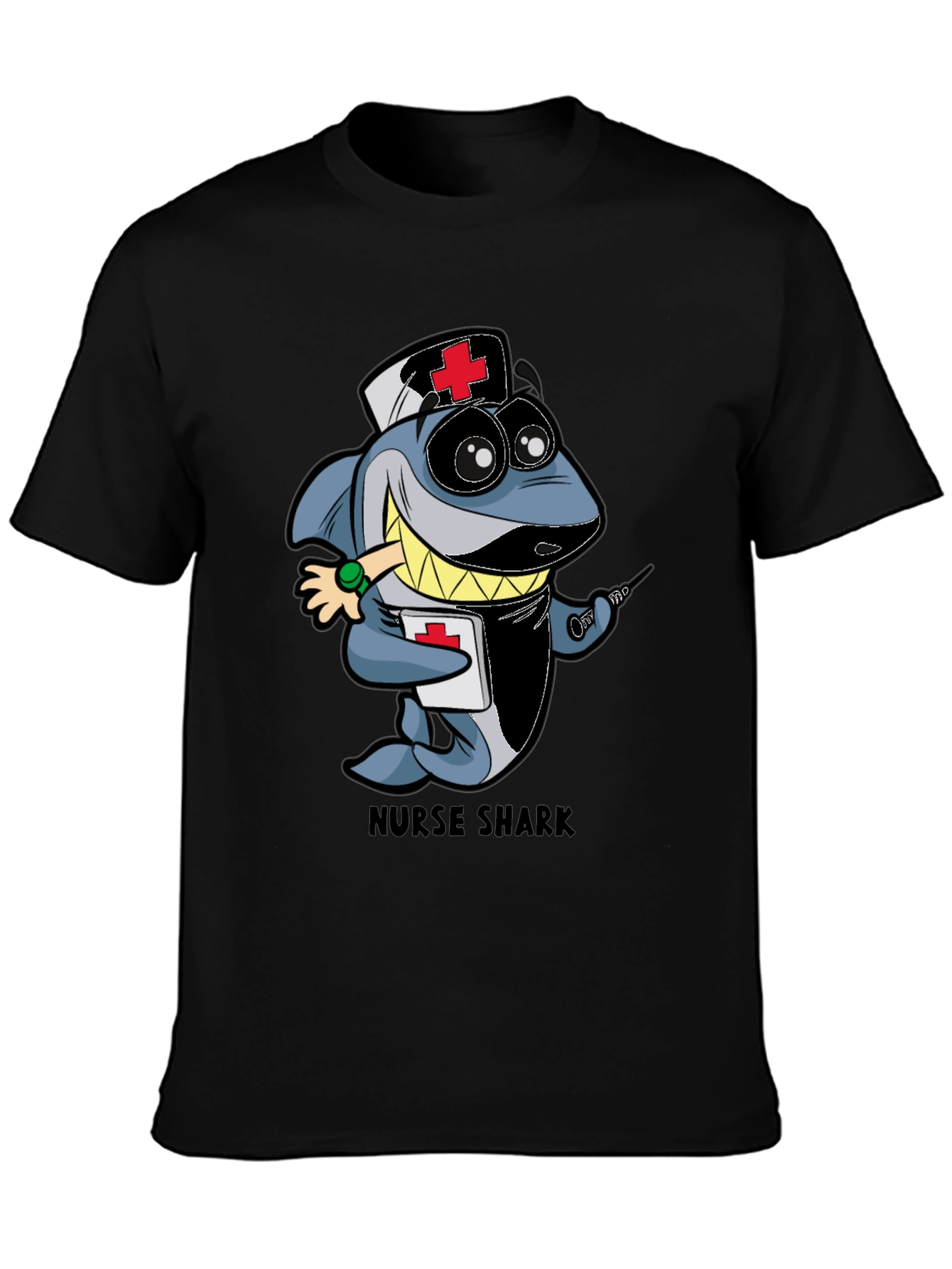 Nurse Shark Cartoon Graphic T-Shirt