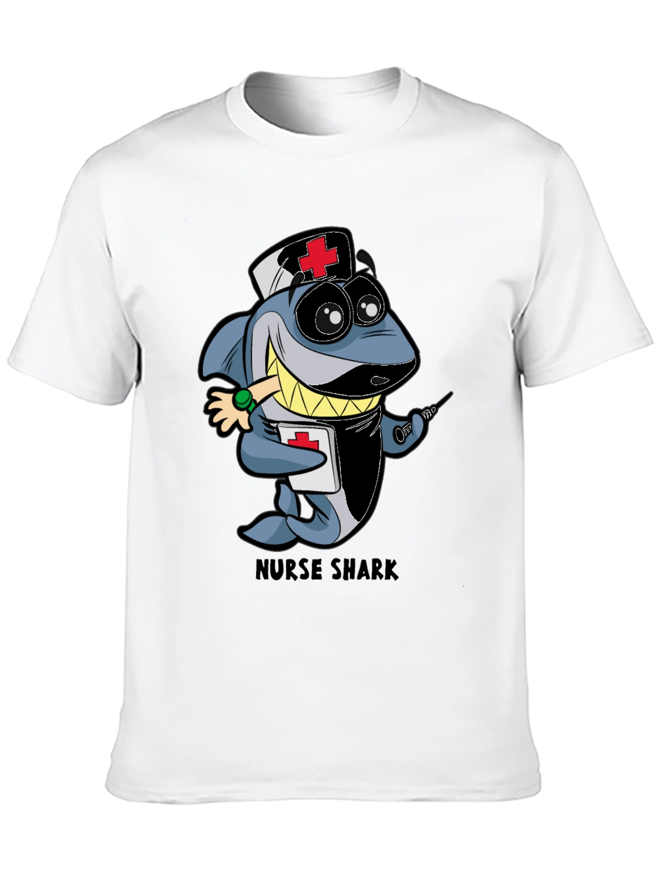 Nurse Shark Cartoon Graphic T-Shirt