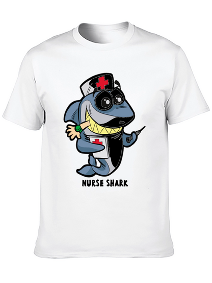 Nurse Shark Cartoon Graphic T-Shirt