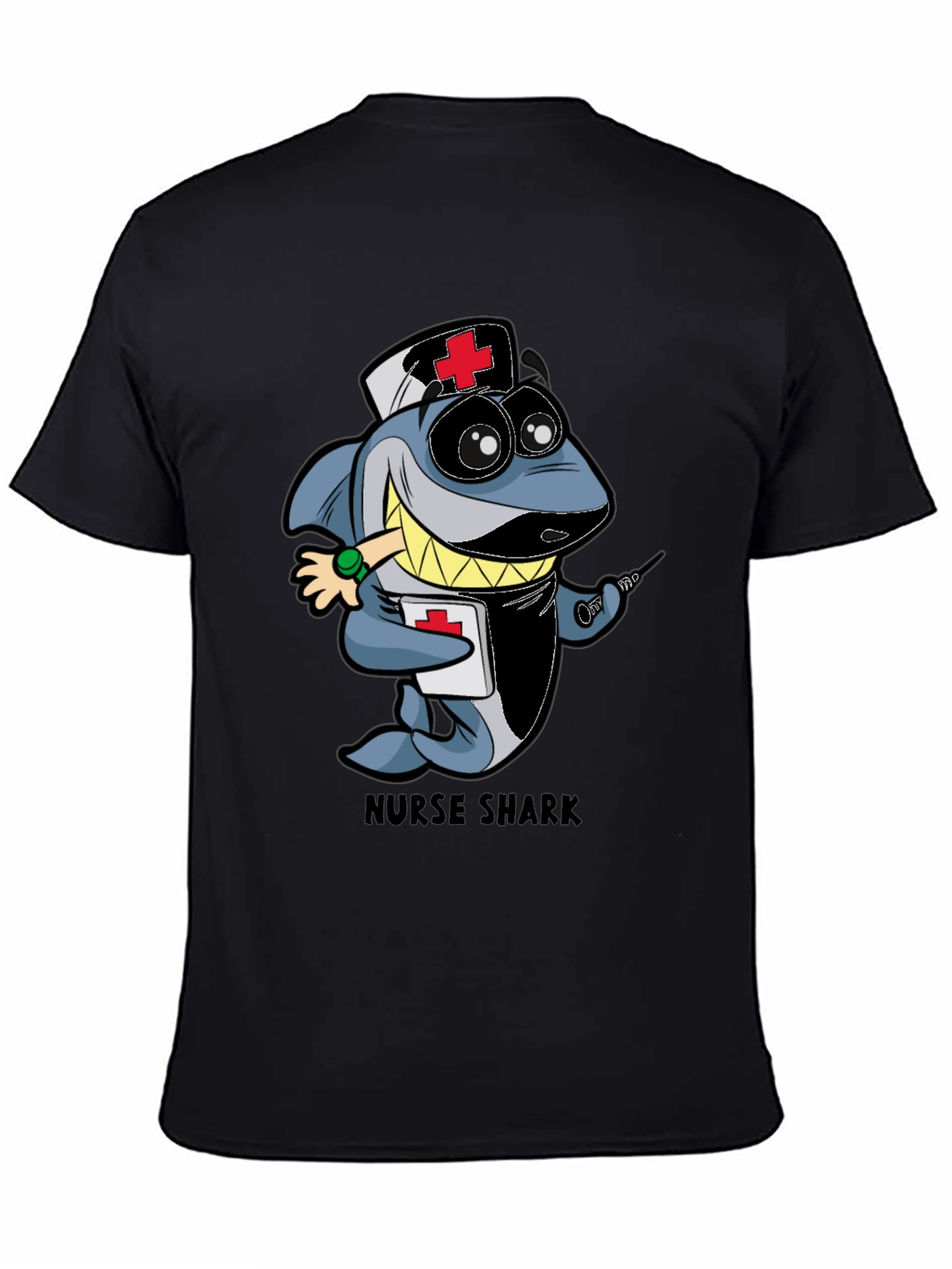 Nurse Shark Cartoon Graphic T-Shirt