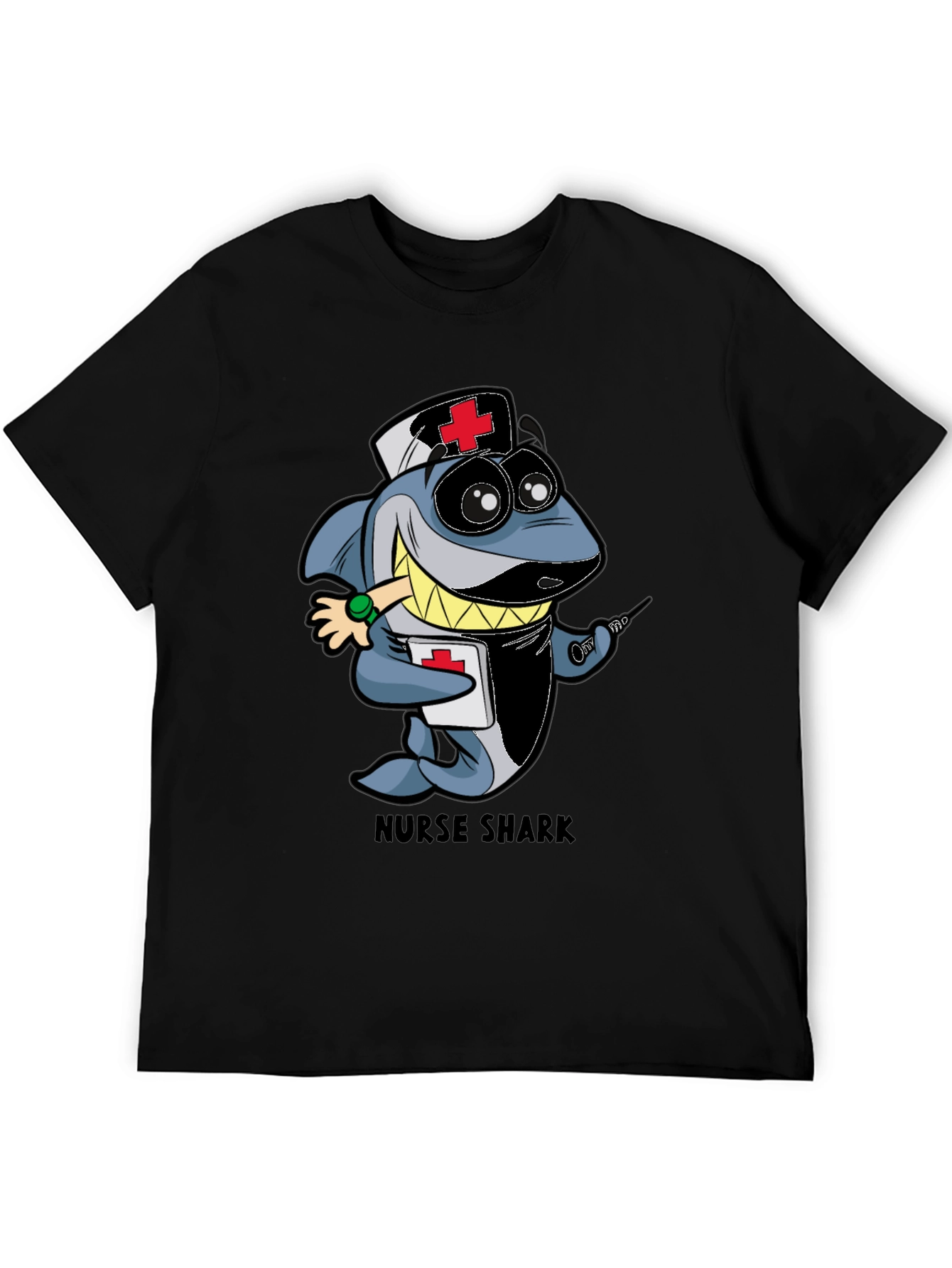 Nurse Shark Cartoon Graphic T-Shirt