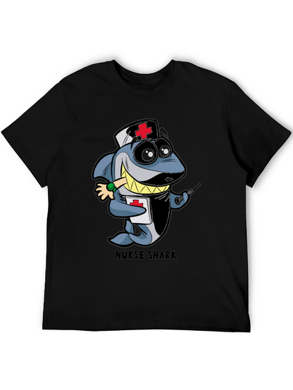 Nurse Shark Cartoon Graphic T-Shirt