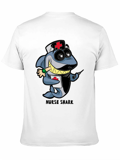 Nurse Shark Cartoon Graphic T-Shirt