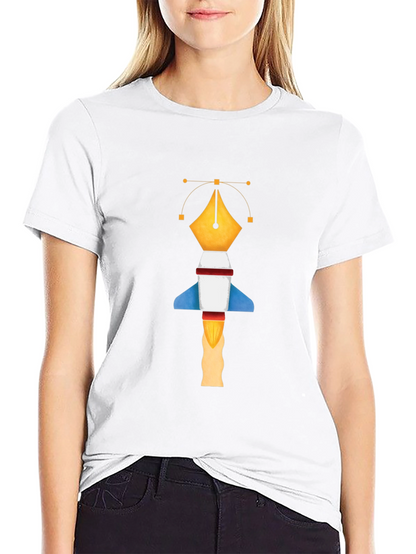 Graphic Designer Pen Rocket T-Shirt