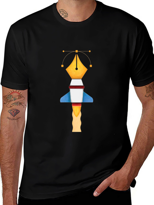 Graphic Designer Pen Rocket T-Shirt