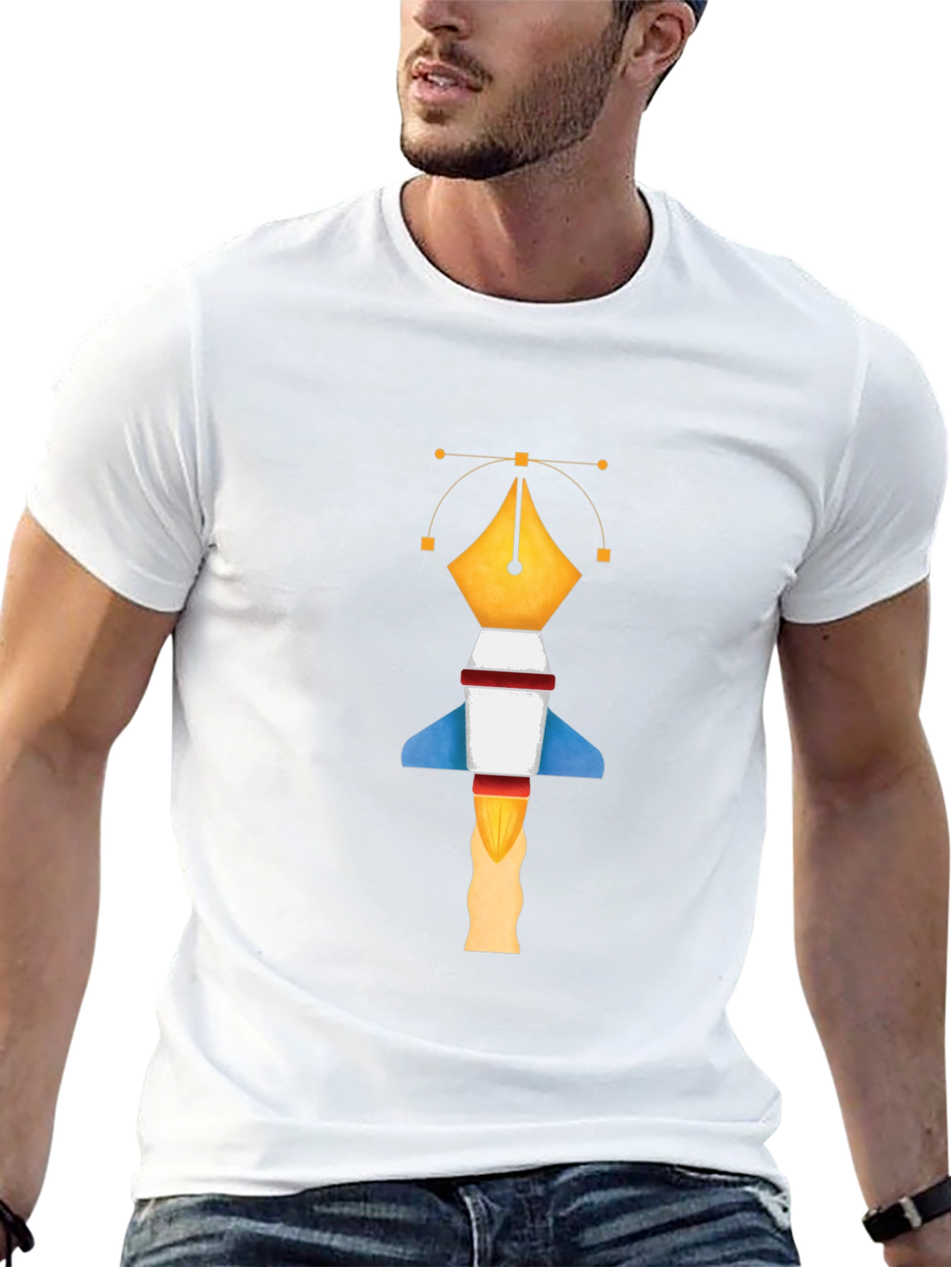 Graphic Designer Pen Rocket T-Shirt