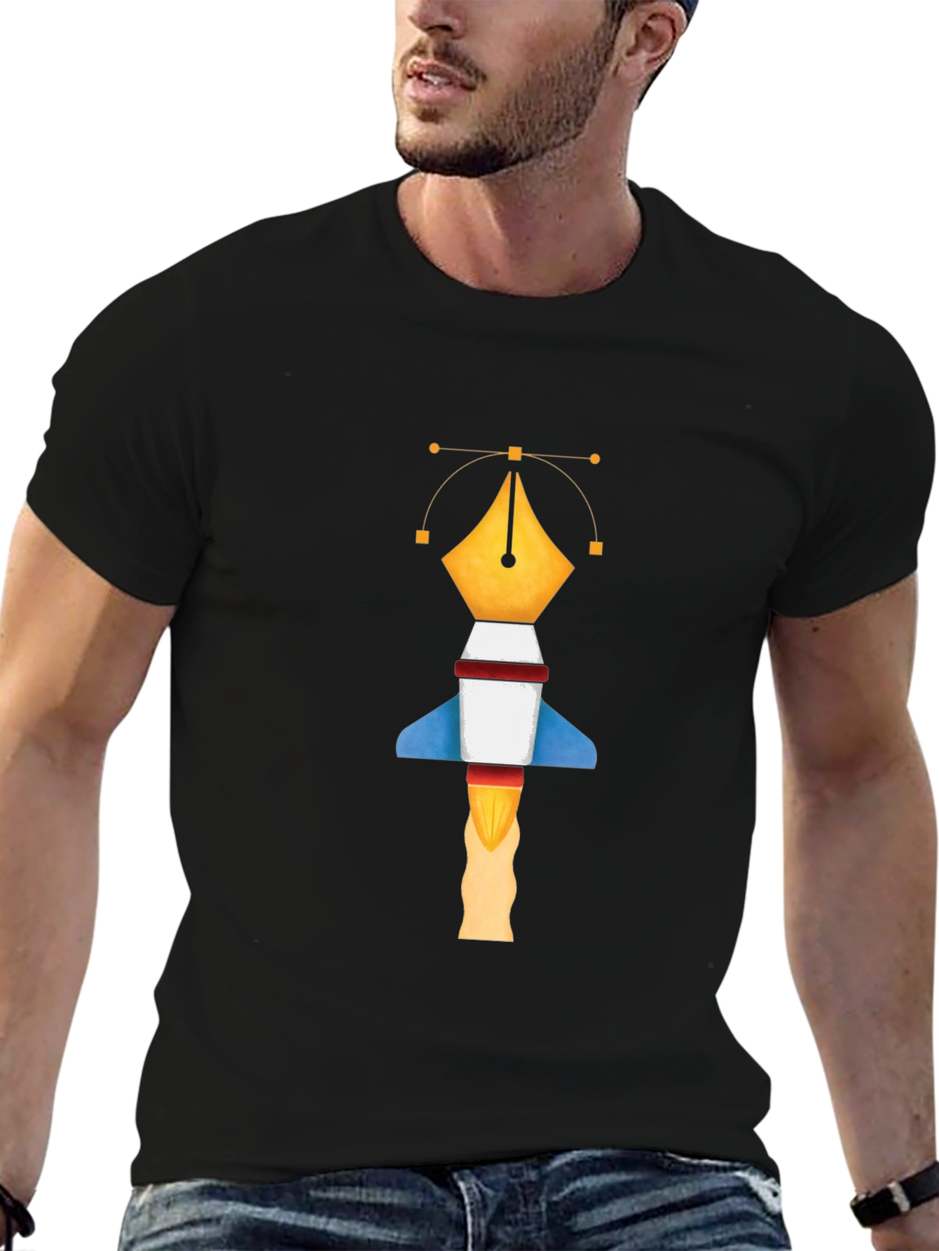 Graphic Designer Pen Rocket T-Shirt