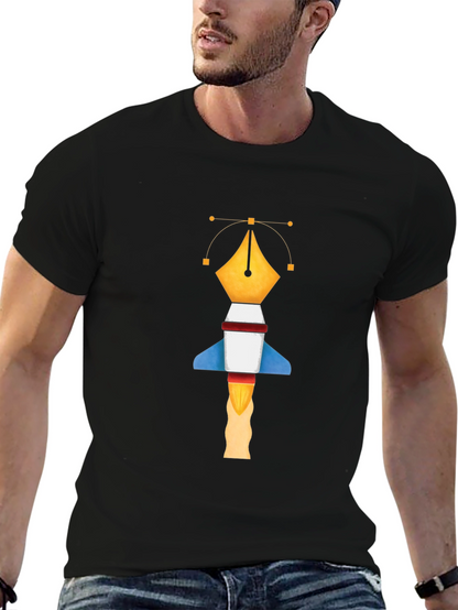 Graphic Designer Pen Rocket T-Shirt