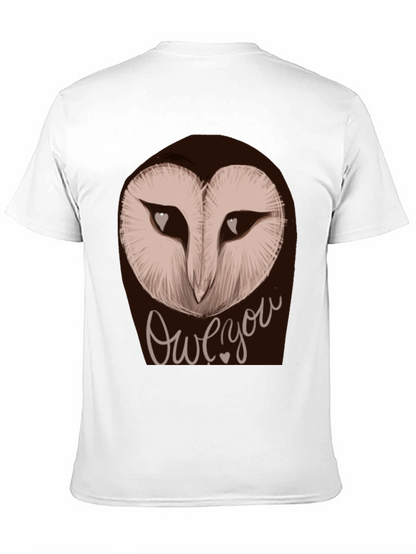 Owe You Owl Graphic Tee - Black Unisex T-Shirt