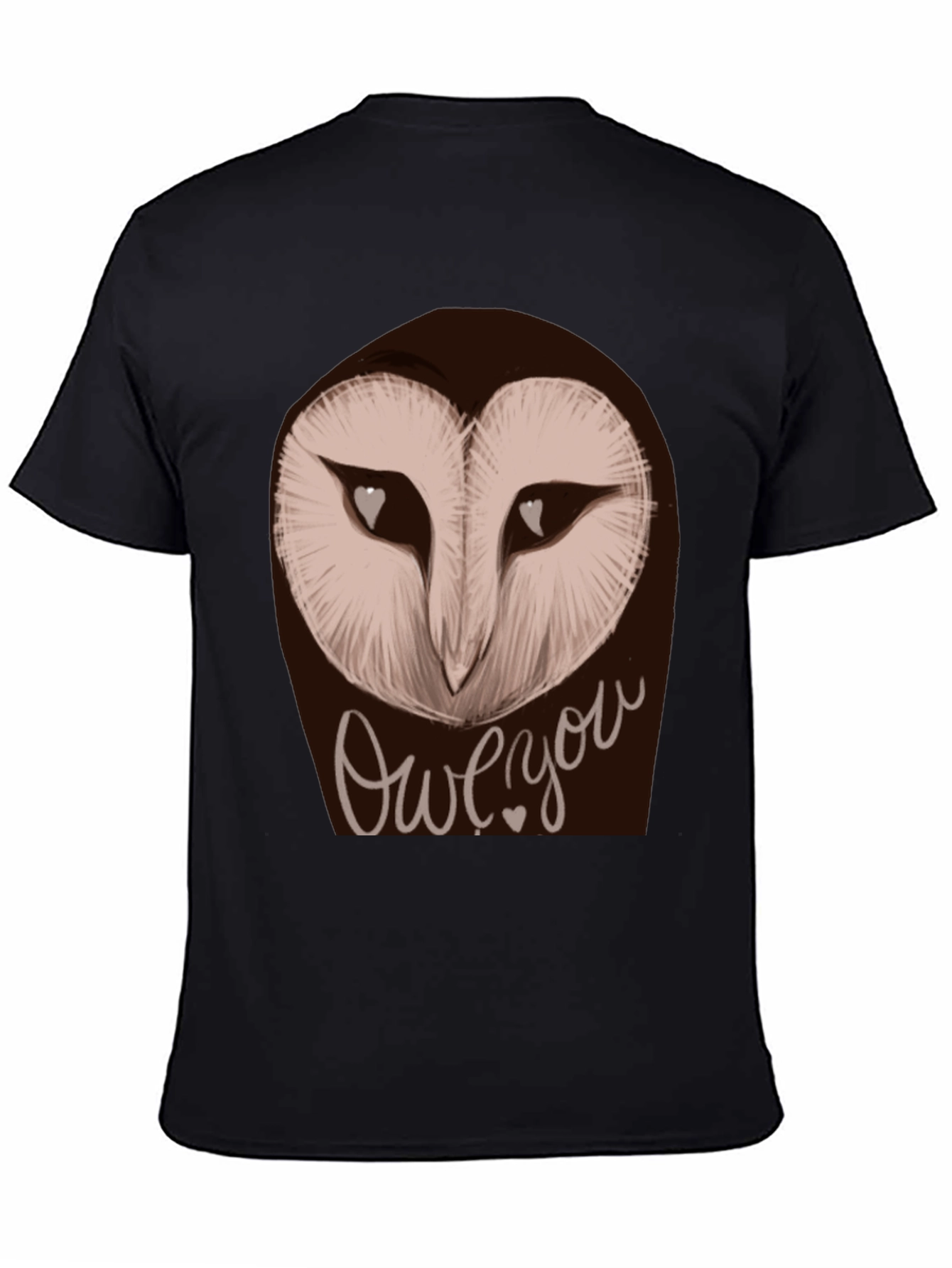 Owe You Owl Graphic Tee - Black Unisex T-Shirt