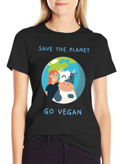 Vegan Save Planet T-Shirt