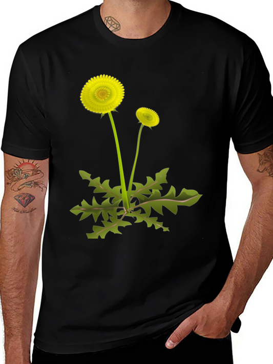 Dandelion Graphic Tee - Black