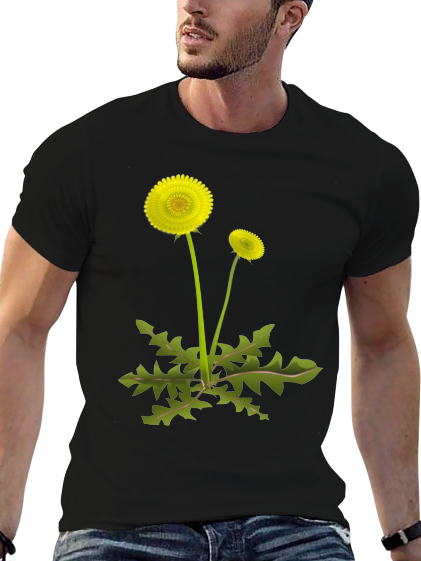 Dandelion Graphic Tee - Black