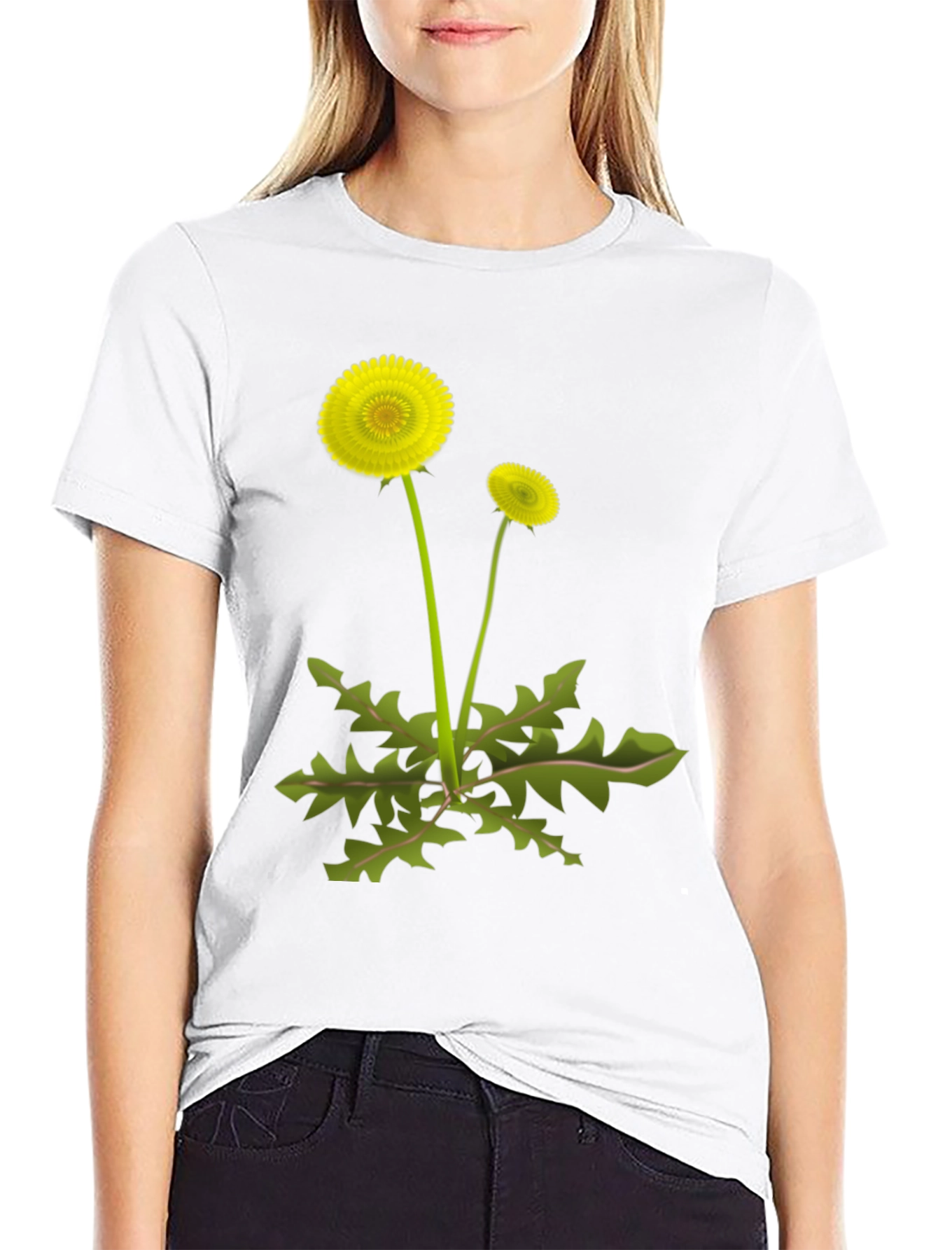 Dandelion Graphic Tee - Black