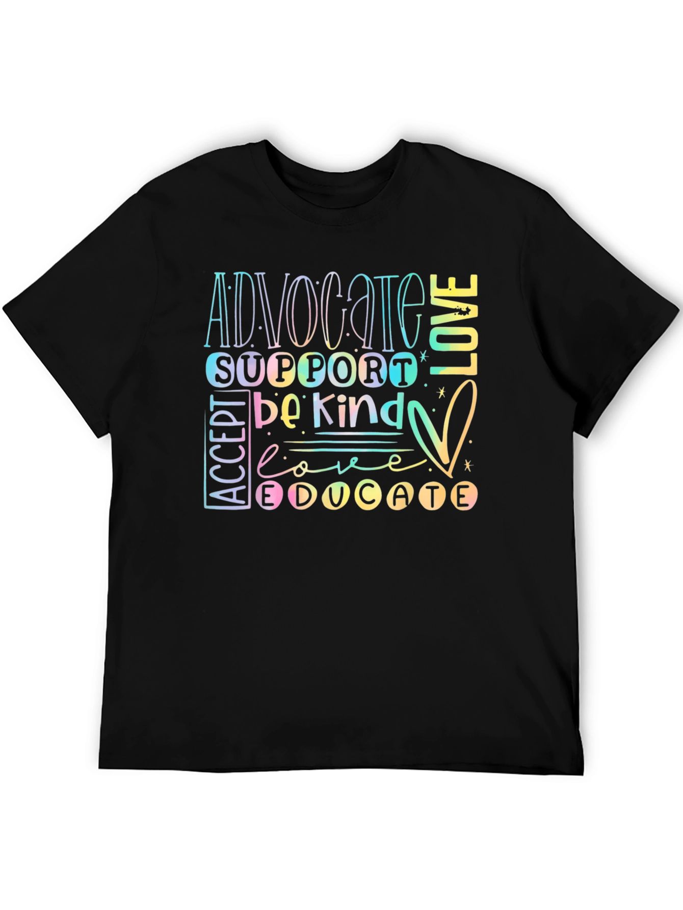 Advocate Love Be Kind T-Shirt - Autism Awareness