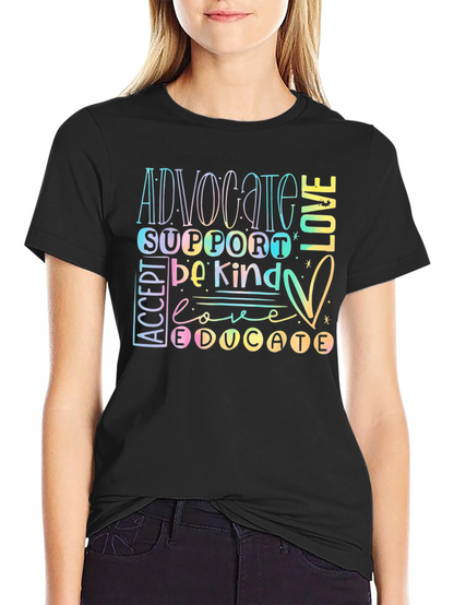 Advocate Love Be Kind T-Shirt - Autism Awareness
