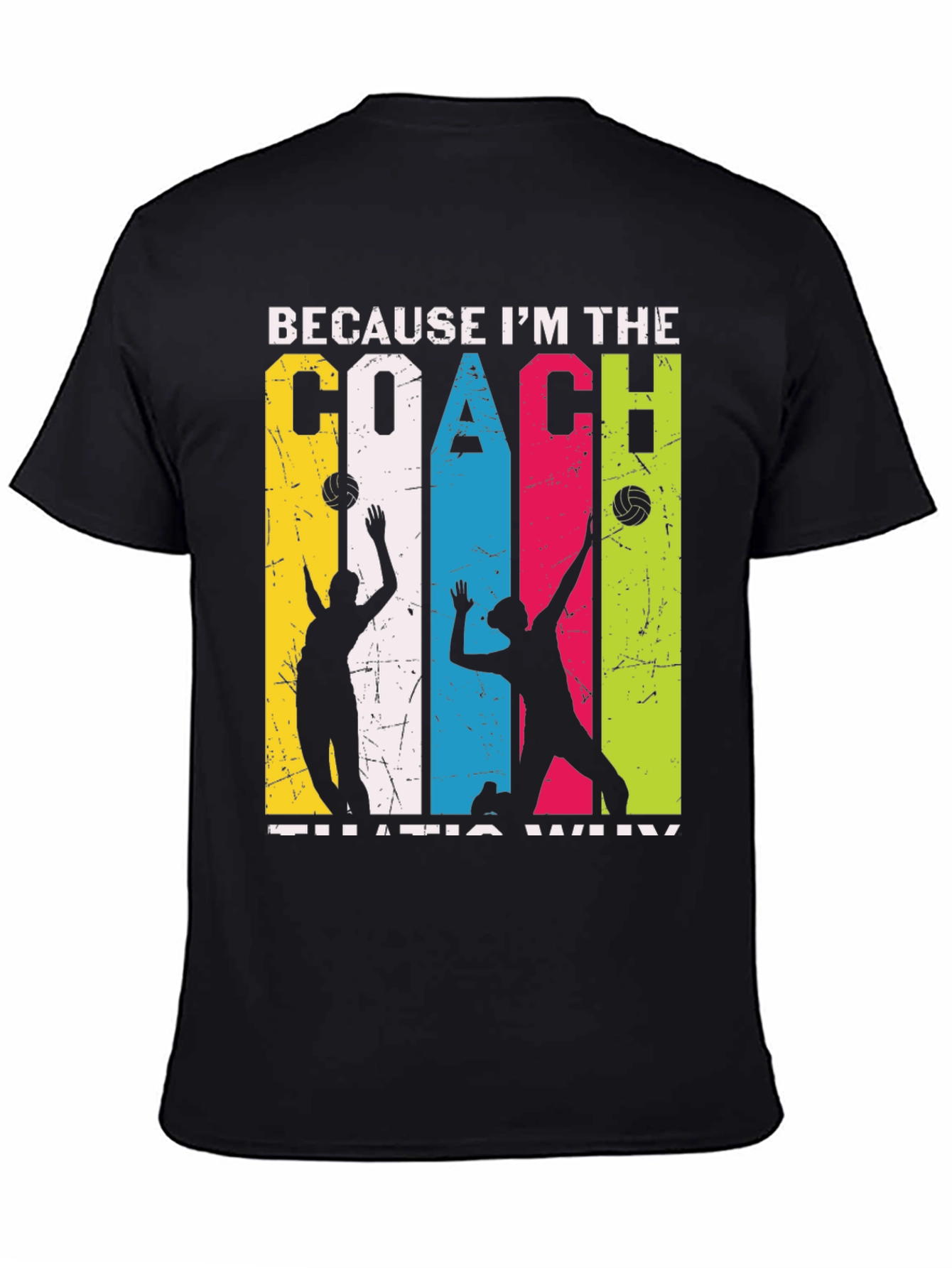 Volleyball Coach Graphic Tee - Because Im the Coach!