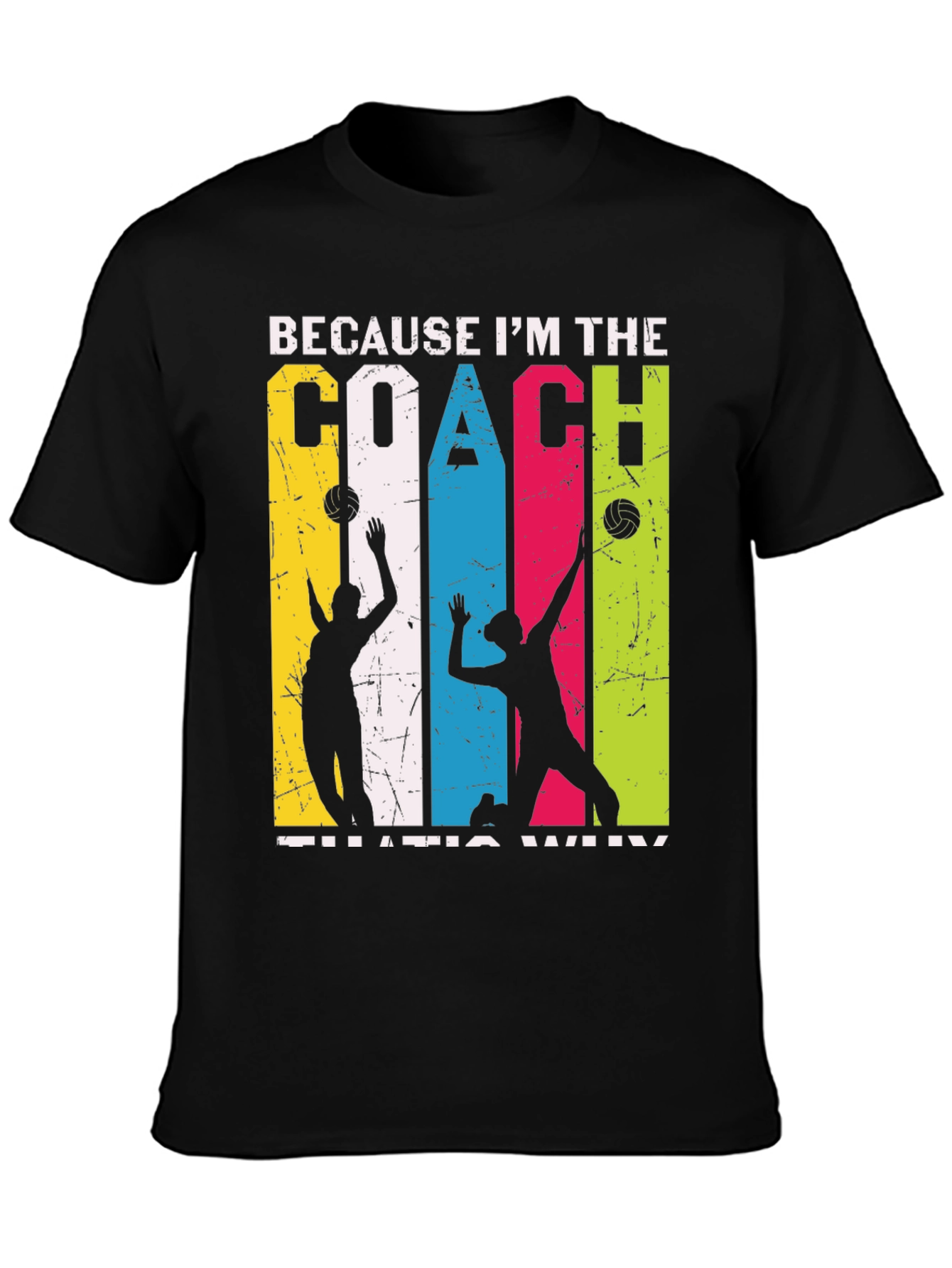 Volleyball Coach Graphic Tee - Because Im the Coach!