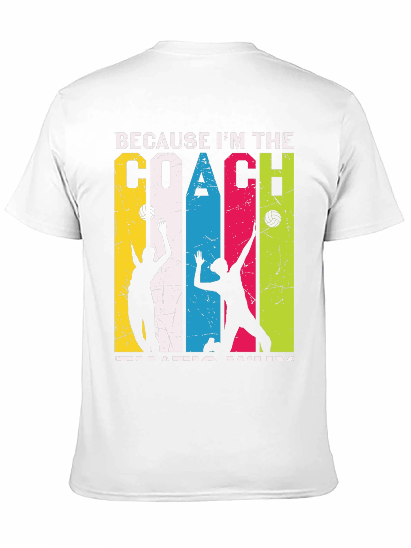 Volleyball Coach Graphic Tee - Because Im the Coach!