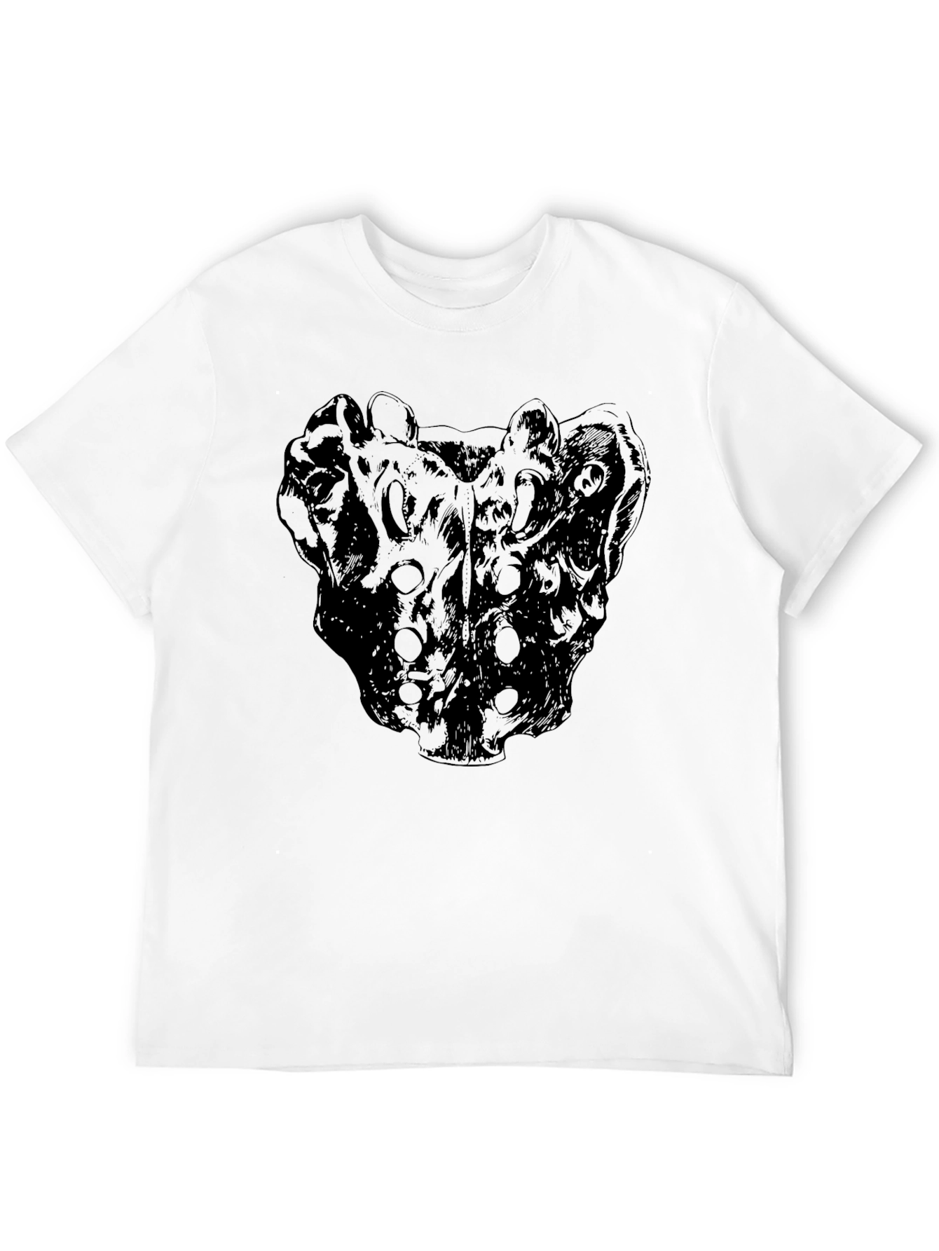 Abstract Graphic Print Crew Neck T-Shirt