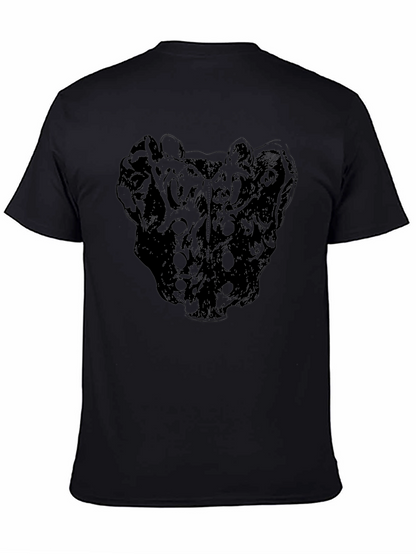 Abstract Graphic Print Crew Neck T-Shirt