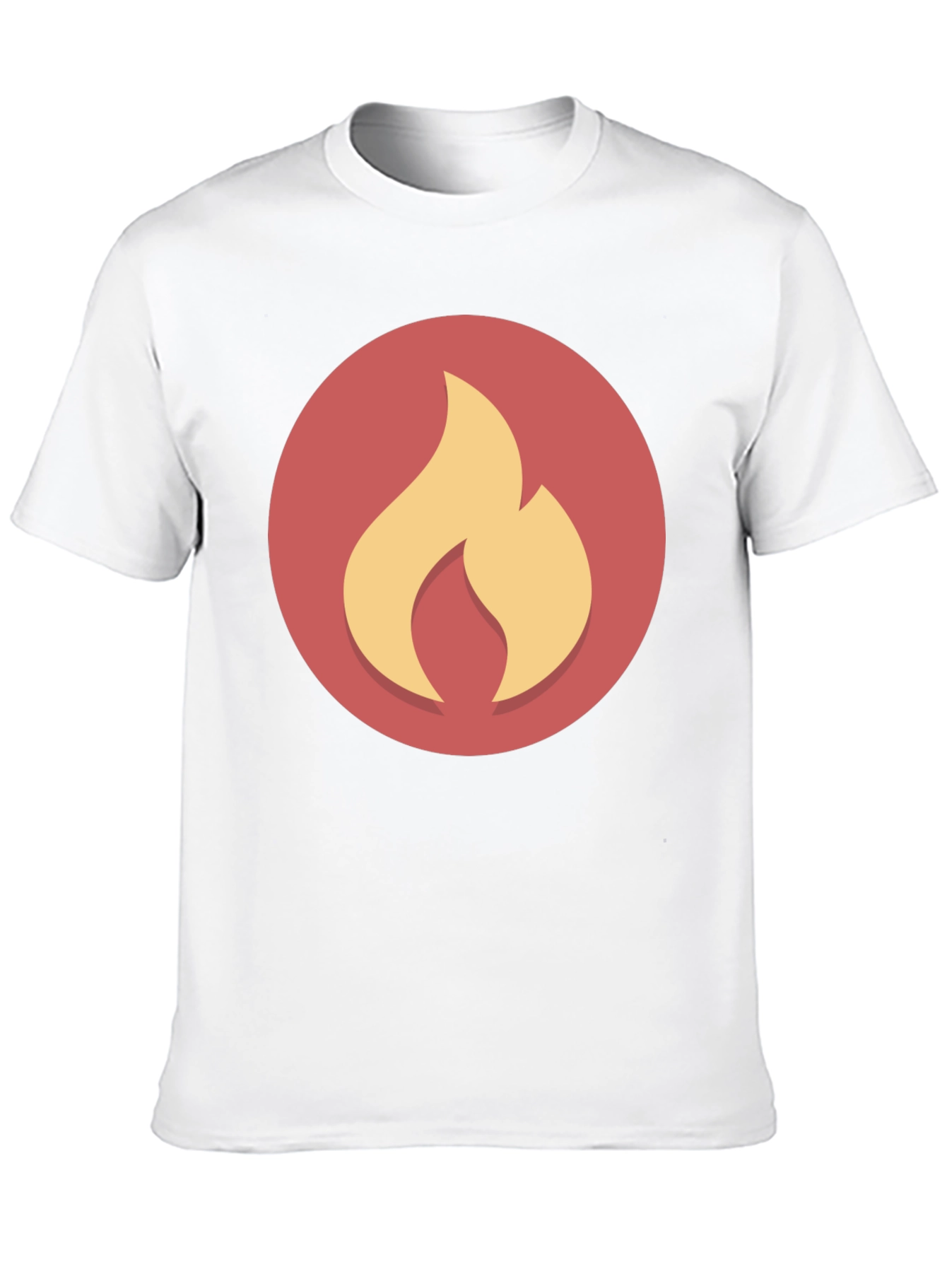 Flame Graphic Black Tee - Casual Style