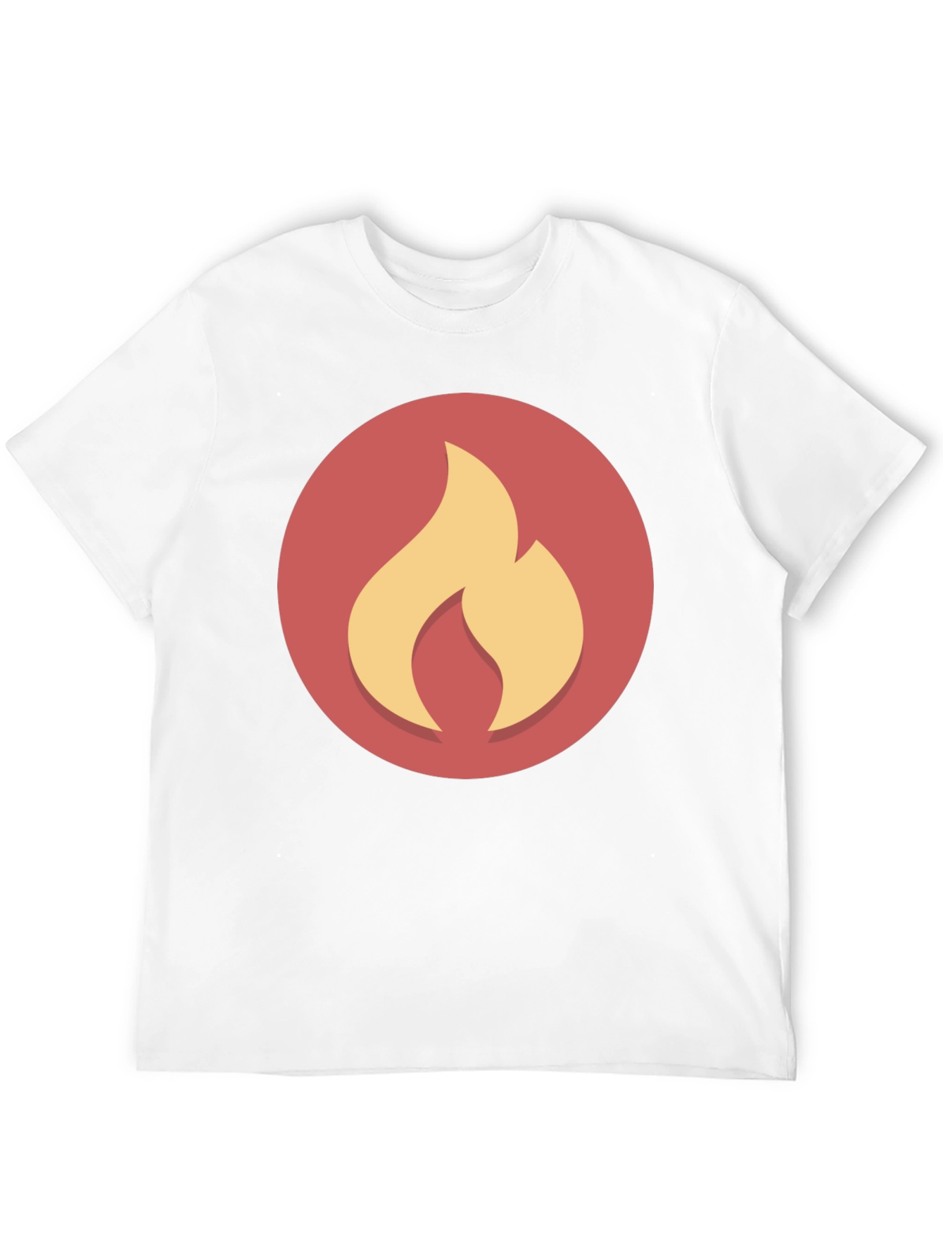 Flame Graphic Black Tee - Casual Style