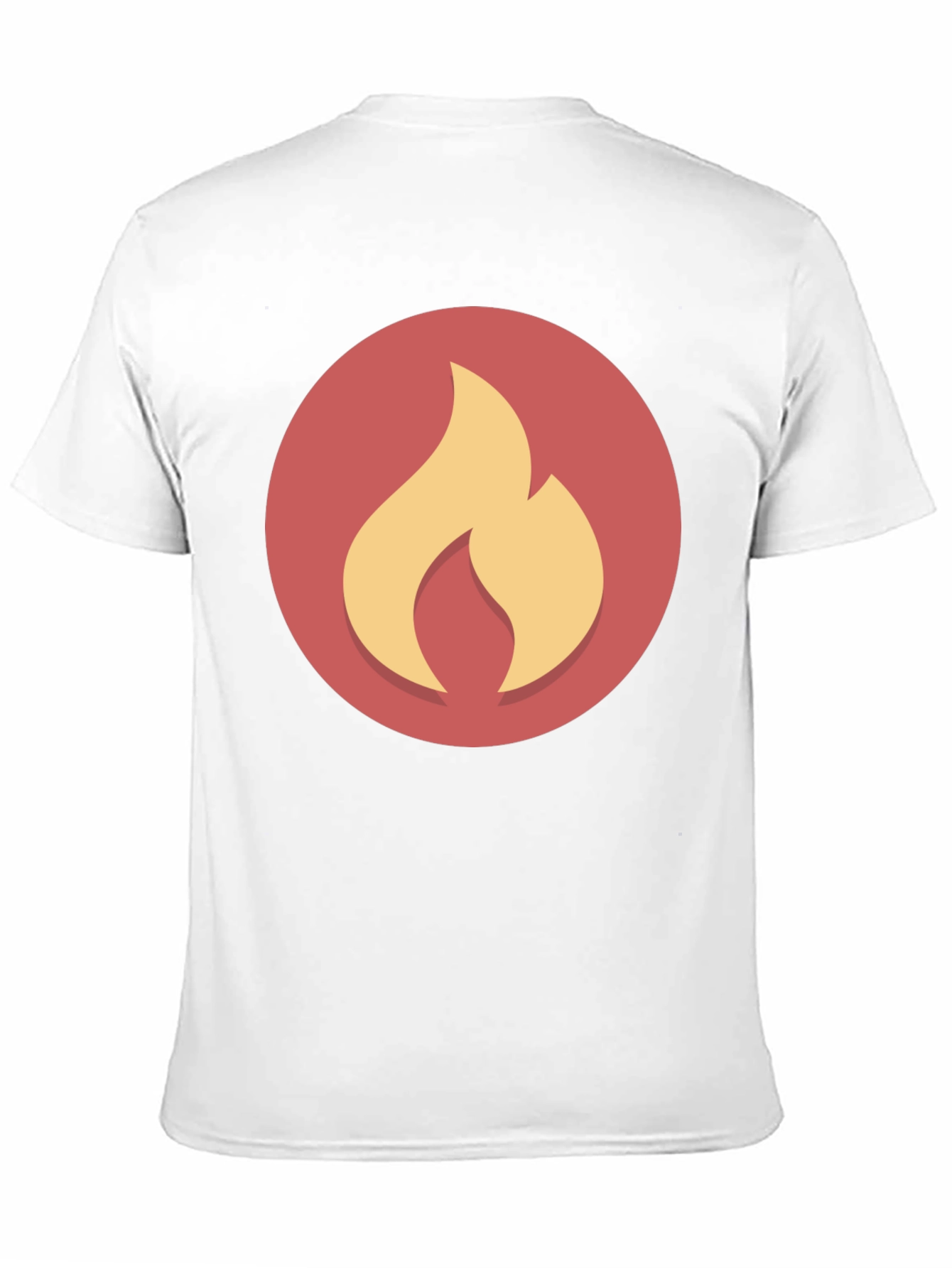 Flame Graphic Black Tee - Casual Style