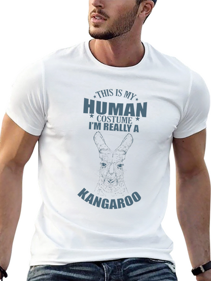 Human Costume Kangaroo Graphic Novelty Tee
