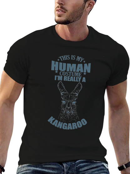 Human Costume Kangaroo Graphic Novelty Tee