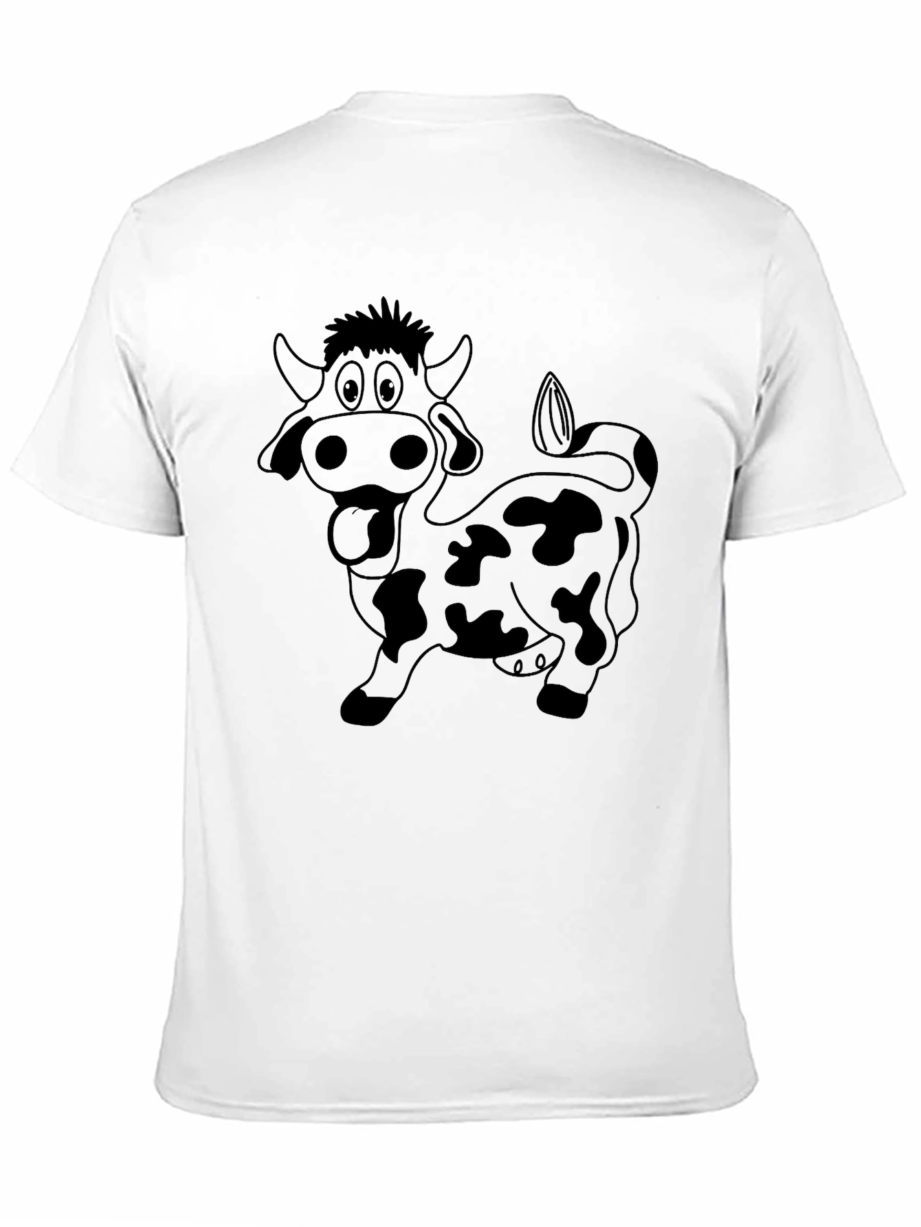 Funny Cow Graphic T-Shirt - Black Cotton Tee