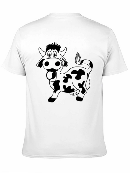Funny Cow Graphic T-Shirt - Black Cotton Tee