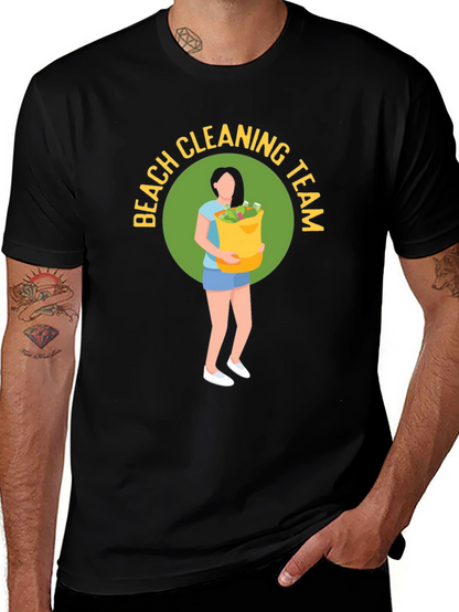 Beach Cleaning Team Graphic T-Shirt