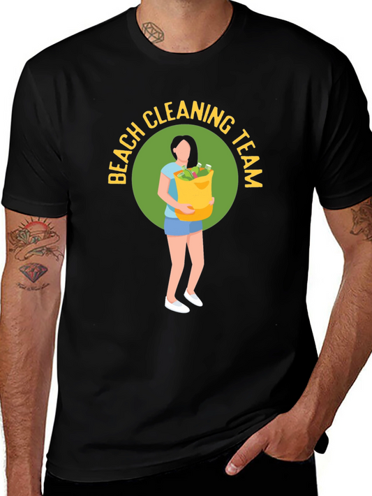 Beach Cleaning Team Graphic T-Shirt